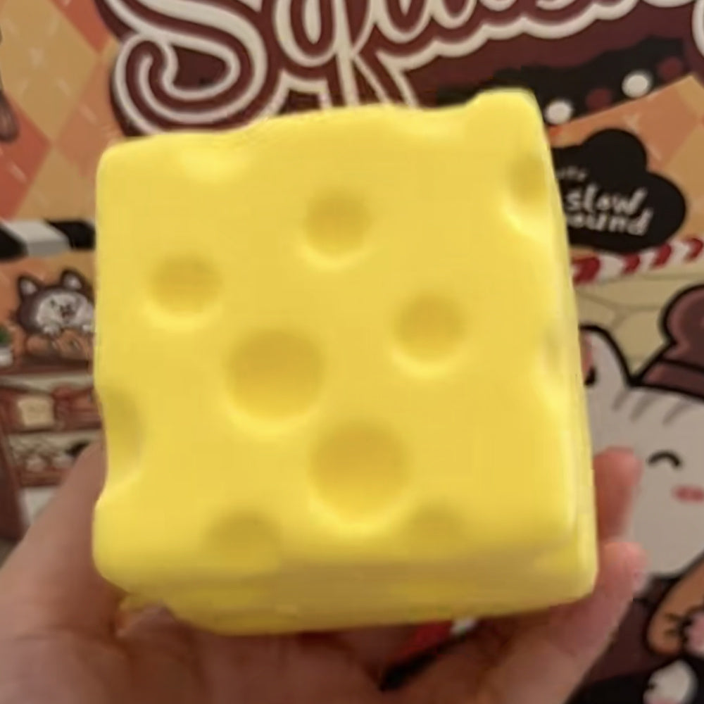 Slow Rise Cheese Cube Squishy — view 1